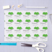 Twee erwten in een peul tissuepapier (Craft)