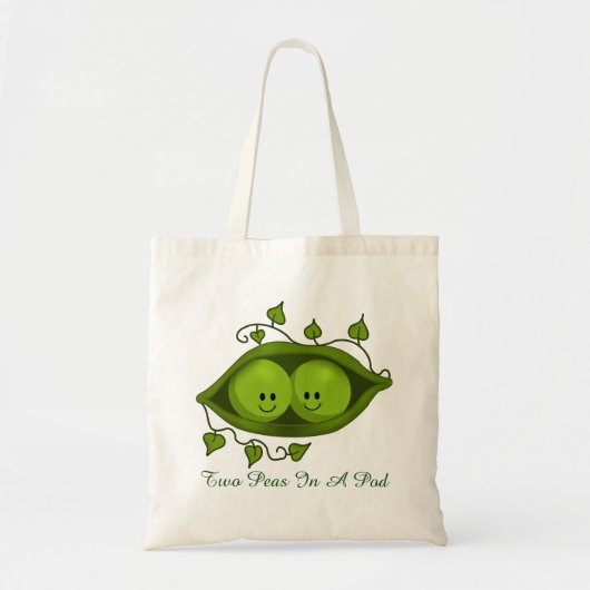 Twee erwten in een peul tote bag (Voorkant)