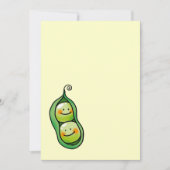 Twee erwten in een peul, twee baby showers kaart (Voorkant)