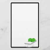 Twee erwten in een peul (voeg Jouw tekst toe) Briefpapier (Voorkant)