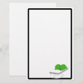 Twee erwten in een peul (voeg Jouw tekst toe) Briefpapier (Voorkant / Achterkant)