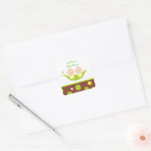 Twee erwten in een pod Baby shower dank u Stickers (Envelop)