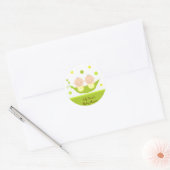 Twee erwten in een pod Baby shower dank u Stickers (Envelop)
