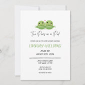 Twee erwten in een Pod Baby shower Kaart (Voorkant)