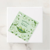 Twee erwten in een pod Baby Twins Shower Bedankjes Labels (In situ)