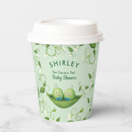 Twee erwten in een pod Baby Twins Shower Papieren Bekers