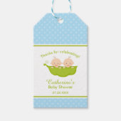 Twee Erwten in een Pod, Blue Twins Cadeaulabel (Voorkant)