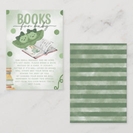 Twee Erwten in een Pod Boeken voor Baby shower Informatiekaartje