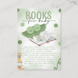 Twee Erwten in een Pod Boeken voor Baby shower Informatiekaartje