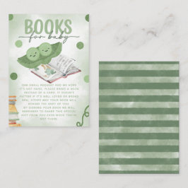 Twee Erwten in een Pod Boeken voor Baby shower Informatiekaartje