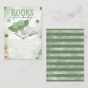 Twee Erwten in een Pod Boeken voor Baby shower Informatiekaartje
