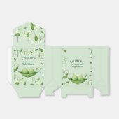 Twee Erwten in een Pod Geslacht Neutrale Twins Dou Bedankdoosjes (Uitgevouwen)