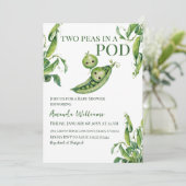 Twee Erwten In Een Pod Geslachtsneutraal Tweeling  Kaart (Staand voorkant)