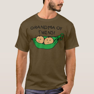 Twee erwten in een Pod Grandma of Twins T-shirt