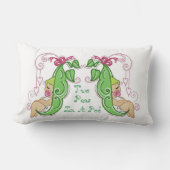 Twee erwten in een pod lumbar kussen (Voorkant)