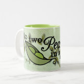Twee erwten in een pod Mok (Voorkant links)