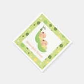 Twee erwten in een pod Schattige Twins Baby shower Servetten (Hoek)