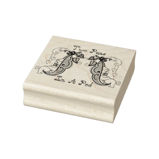 Twee erwten in een pod stempel (Stempel)