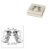 Twee erwten in een pod stempel (Gestempeld)