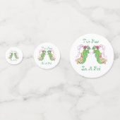 Twee erwten in een pod tweeling tafel Confetti (Voorkanten)