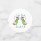 Twee erwten in een pod tweeling tafel Confetti (Kleine voorkant)