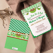 Twee erwten in een pod tweeling van de vorige dag kaart