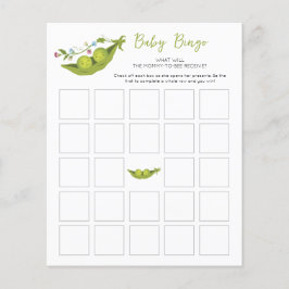 Twee Erwten in een Pod Twin Baby shower Bingo Spel