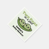 Twee erwten in een Pod Twin Baby shower Servet (Hoek)