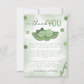 Twee Erwten In Een Pod Twin Boy En Meisje Baby sho Bedankkaart (Voorkant)