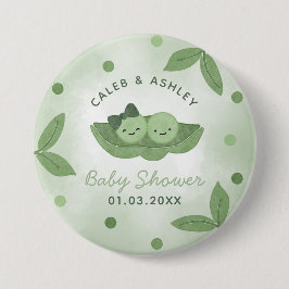 Twee Erwten In Een Pod Twin Boy En Meisje Baby sho Ronde Button 7,6 Cm