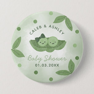 Twee Erwten In Een Pod Twin Boy En Meisje Baby sho Ronde Button 7,6 Cm