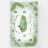 Twee Erwten In Een Pod Twin Boy En Meisje Baby sho Spandoek (Verticaal)