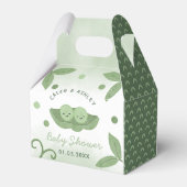 Twee erwten in een Pod Twin Boys Baby shower Bedankdoosjes (Achterkant)