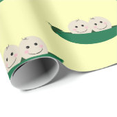Twee erwten in een Pod Twins Baby Cadeaupapier (Rol Hoek)
