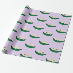 Twee erwten in een Pod Twins Baby Cadeaupapier