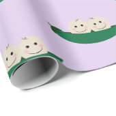 Twee erwten in een Pod Twins Baby Cadeaupapier (Rol Hoek)