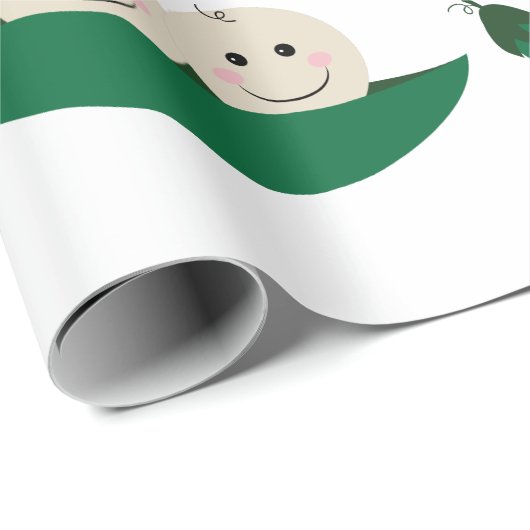 Twee erwten in een Pod Twins Baby Cadeaupapier (Rol Hoek)