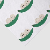 Twee erwten in een Pod Twins Baby Tissuepapier (Detail)