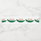 Twee erwten in een Pod Twins Baby Waterfles Etiket (Enkel label)
