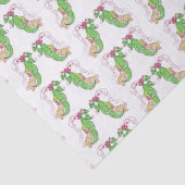 Twee erwten in een pod-weefselpapier tissuepapier (Detail)