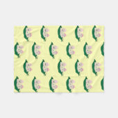 Twee erwten in een podtweeling babymeisjes fleece deken (Voorkant (Horizontaal))