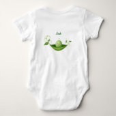 Twee erwten in een podtweeling romper (Achterkant)