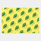 Twee erwten in een pootpapier inpakpapier vel (Voorkant 3)