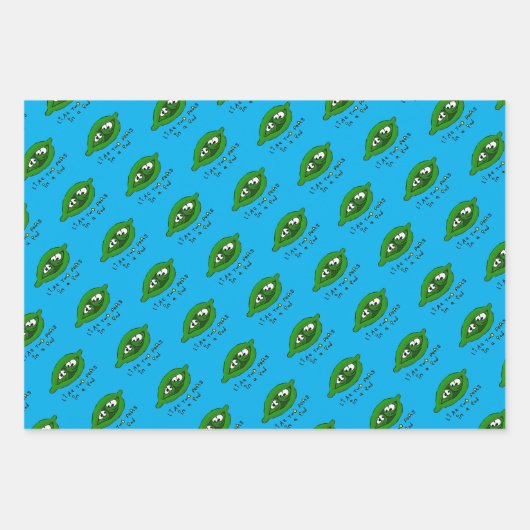 Twee erwten in een pootpapier inpakpapier vel (Voorkant)