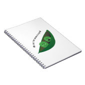 Twee erwten in peul notitieboek (Rechterzijde)