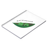 Twee erwten in peul notitieboek (Linkerzijde)