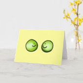 Twee erwten kaart (Gele Bloem)