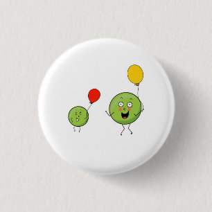 Twee erwten, leuk erwten thema ronde button 3,2 cm