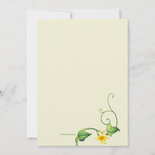 Twee erwtenpads Verticaal Baby shower Invitation Kaart (Achterkant)