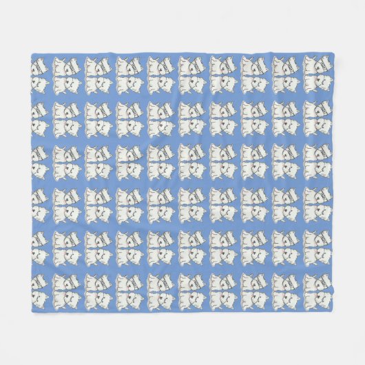 Twee esties fleece deken (Voorkant (Horizontaal))